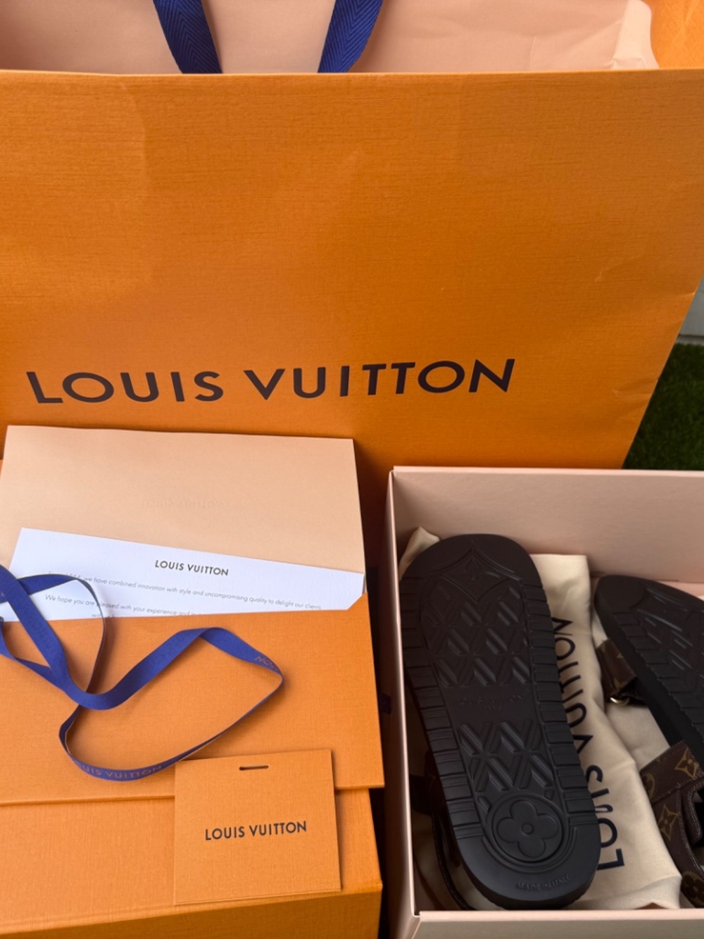 Louis Vuitton LV Sunset Flat Comfort Sandals – Size 8/38 - Picture 6 of 6